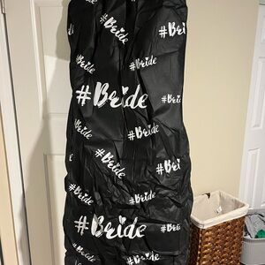 Black Bride Garment Bag